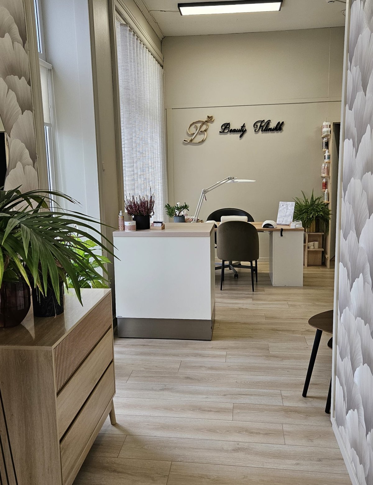 Interiøret hos Beauty Klinikk i Tollbugata, Drammen